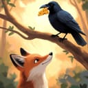 Corbul și vulpea - Der Rabe und der Fuchs